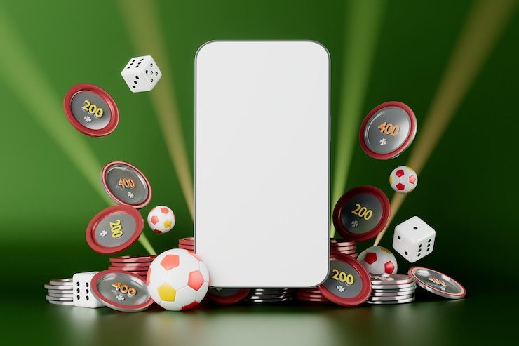 Bright lottery ticket with colorful balls and numbers